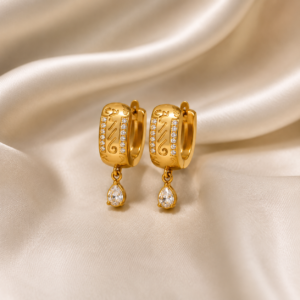 Celestial Drop Huggie Earrings